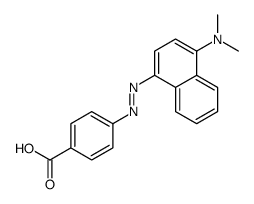 4-[[4-(dimethylamino)naphthalen-1-yl]diazenyl]benzoic acid结构式