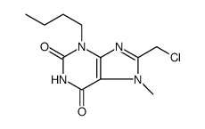 1H-Purine-2,6-dione, 3-butyl-8-(chloromethyl)-3,7-dihydro-7-methyl结构式