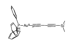 Au(CCCCSiMe3)(PPh3)结构式