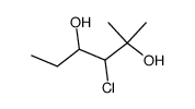 3-chloro-2-methyl-hexane-2,4-diol结构式