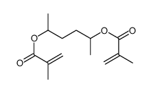 5-(2-methylprop-2-enoyloxy)hexan-2-yl 2-methylprop-2-enoate结构式