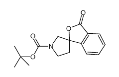 tert-butyl 3-oxo-1'H,3H-spiro[2-benzofuran-1,3'-pyrrolidine]-1'-carboxylate结构式