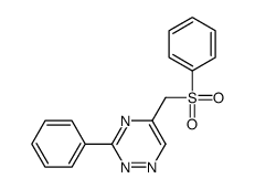 5-(benzenesulfonylmethyl)-3-phenyl-1,2,4-triazine Structure