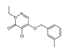 4-chloro-2-ethyl-5-[(3-methylphenyl)methoxy]pyridazin-3-one Structure