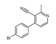 4-(4-bromophenyl)-2-methylnicotinonitrile(SALTDATA: FREE)结构式