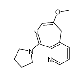 6-methoxy-9-pyrrolidin-1-yl-5H-pyrido[2,3-c]azepine结构式