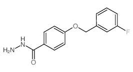 4-[(3-FLUOROBENZYL)OXY]BENZENECARBOHYDRAZIDE结构式