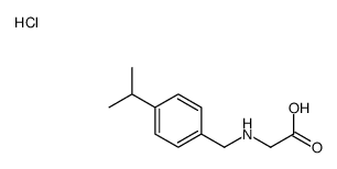 2-[(4-propan-2-ylphenyl)methylamino]acetic acid,hydrochloride Structure