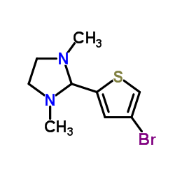 2-(4-Bromo-2-thienyl)-1,3-dimethylimidazolidine Structure