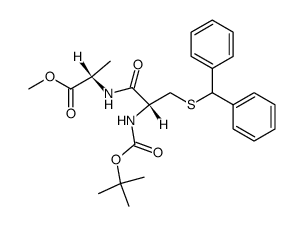 Boc-Cys(Dpm)-Ala-OMe结构式