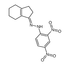 2,4-dinitrophenylhydrazone of 2,3,4,5,6,7-hexahydro-1H-inden-1-one Structure