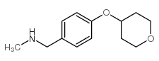 N-METHYL-4-(TETRAHYDROPYRAN-4-YLOXY)BENZYLAMINE structure