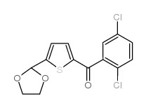 2-(2,5-DICHLOROBENZOYL)-5-(1,3-DIOXOLAN-2-YL)THIOPHENE结构式