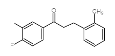 3',4'-DIFLUORO-3-(2-METHYLPHENYL)PROPIOPHENONE Structure