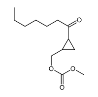 (2-heptanoylcyclopropyl)methyl methyl carbonate结构式