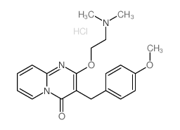 4H-Pyrido[1,2-a]pyrimidin-4-one,2-[2-(dimethylamino)ethoxy]-3-[(4-methoxyphenyl)methyl]-, hydrochloride (1:1)结构式