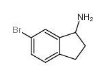 6-溴-2,3-二氢-1H-茚满-1-胺结构式