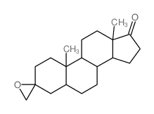 Spiro(androstan-3,2-oxiran)-17-one Structure