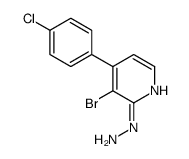 [3-bromo-4-(4-chlorophenyl)pyridin-2-yl]hydrazine Structure