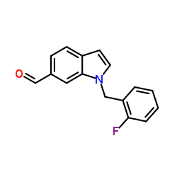 1-(2-Fluorobenzyl)-1H-indole-6-carbaldehyde structure