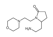 2-Pyrrolidinone, 5-(2-aminoethyl)-1-[2-(4-morpholinyl)ethyl] Structure