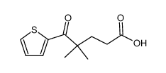 4,4-dimethyl-5-oxo-5-[2]thienyl-valeric acid Structure