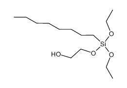 n-octyl(2-hydroxyethoxy)diethoxysilane结构式