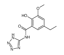 5-Ethyl-2-hydroxy-3-methoxy-N-(1H-tetrazol-5-yl)-benzamide Structure