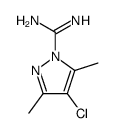 4-chloro-3,5-dimethyl-pyrazole-1-carbonimidic acid amide Structure