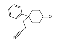 3-(4-oxo-1-phenylcyclohexyl)propanenitrile结构式