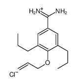 [amino-(4-prop-2-enoxy-3,5-dipropylphenyl)methylidene]azanium,chloride Structure