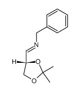 (2S)-2,3-O-isopropylideneglyceraldehyde N-benzylimine结构式