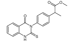 methyl 2-[4-(4-oxo-2-sulfanylidene-1H-quinazolin-3-yl)phenyl]propanoate Structure