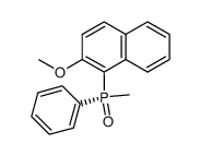 (SP*)-methyl-(2-methoxy-1-naphthyl)phenylphosphine oxide结构式