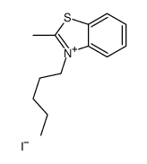 2-methyl-3-pentyl-1,3-benzothiazol-3-ium,iodide Structure