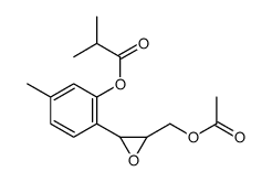 10-acetoxy-8,9-epoxythymol isobutyrate structure