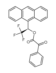 phenylglyoxylate du (R)-(-)-2,2,2-trifluoro-1-(9-anthryl)ethanol结构式