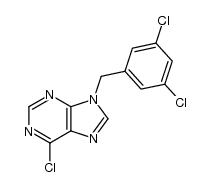 6-chloro-9-(3,5-dichlorobenzyl)-9H-purine结构式