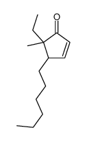 5-ethyl-4-hexyl-5-methylcyclopent-2-en-1-one Structure