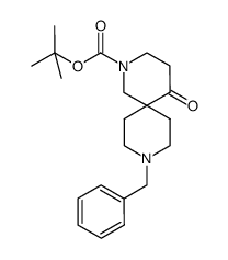 tert-butyl 9-benzyl-5-oxo-2,9-diazaspiro[5.5]undecane-2-carboxylate结构式