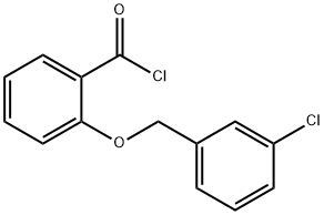 2-[(3-chlorobenzyl)oxy]benzoyl chloride Structure