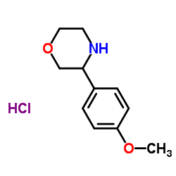 3-(4-METHOXYPHENYL)MORPHOLINE HYDROCHLORIDE structure