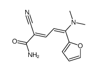 2-cyano-5-dimethylamino-5-furan-2-yl-penta-2,4-dienoic acid amide Structure