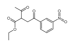 ethyl 1-(3-nitrophenyl)-1,4-pentanedione-3-carboxylate Structure