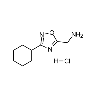 (3-Cyclohexyl-1,2,4-oxadiazol-5-yl)methanamine hydrochloride structure