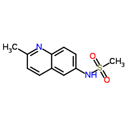 N-(2-Methyl-6-quinolinyl)methanesulfonamide结构式