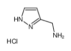 (1H-Pyrazol-3-yl)Methanamine hydrochloride结构式