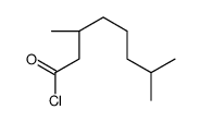 (3R)-3,7-dimethyloctanoyl chloride Structure