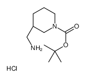 (R)-tert-Butyl 3-(aminomethyl)piperidine-1-carboxylate hydrochloride structure