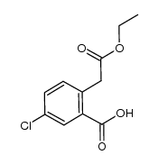 5-chloro-2-(2-ethoxy-2-oxoethyl)benzoic acid Structure